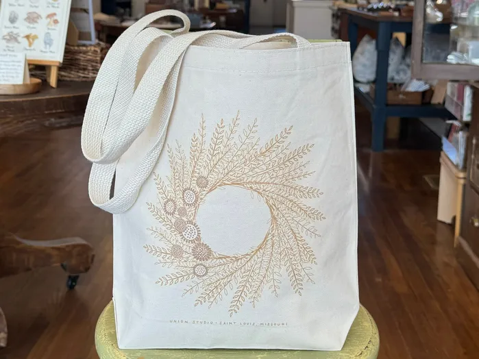 Earrings Union Studio Wheat Wreath Tote