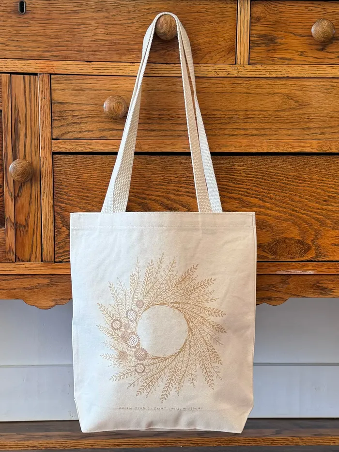 Earrings Union Studio Wheat Wreath Tote