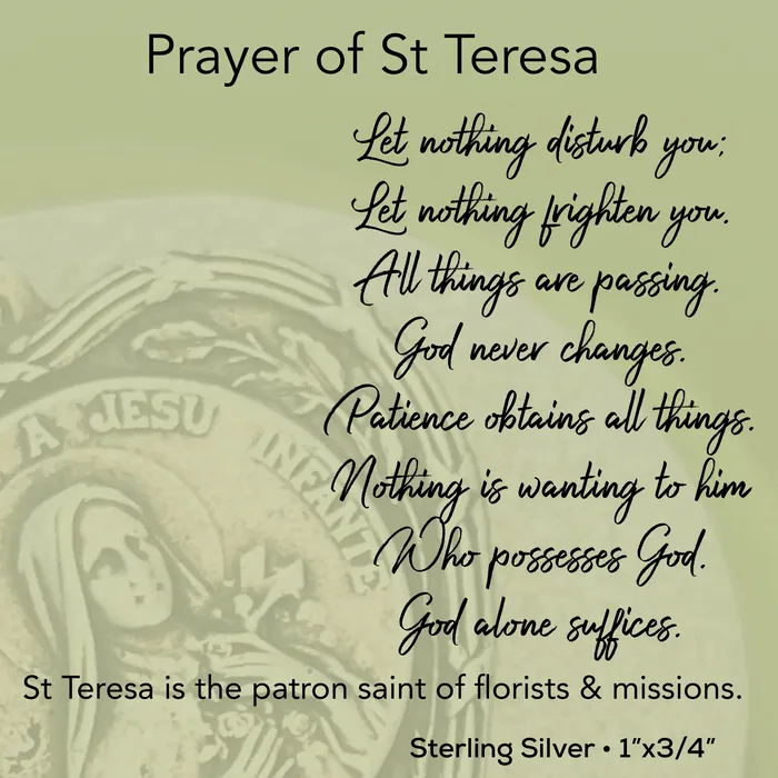 HeidiJHale Designs Charm Necklaces St Teresa Charm