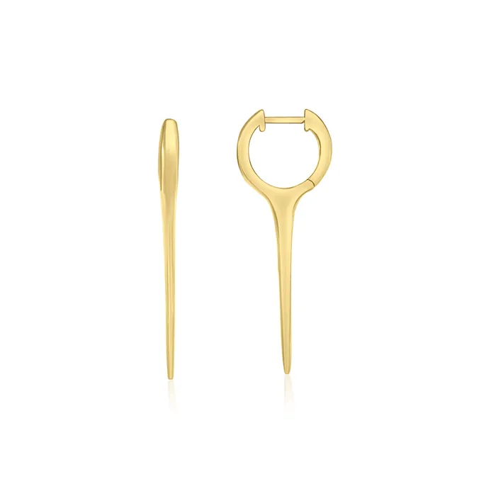 Earrings NicoleHD Jewelry Longer Gold Dagger Earring