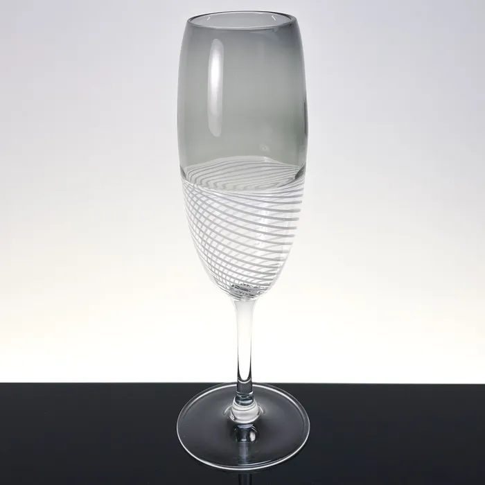 MuranoVItrum Rings Prosecco champagne Foscarini glasses set of two Murano Glass