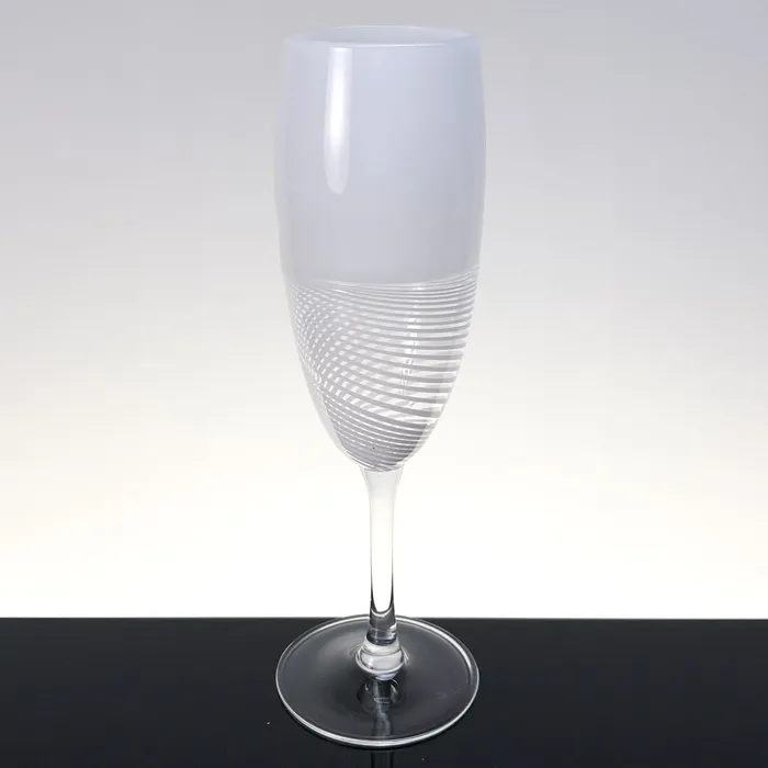 MuranoVItrum Rings Prosecco champagne Foscarini glasses set of two Murano Glass