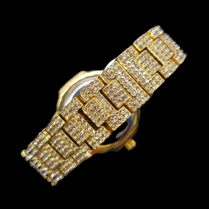 VVS Watches VVS Full Ice Date Special Minute Hand Iced Out Diamond Watch