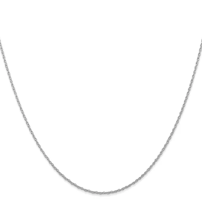10k White Gold 7mm Carded Cable Rope Chain Necklace QGold Necklaces