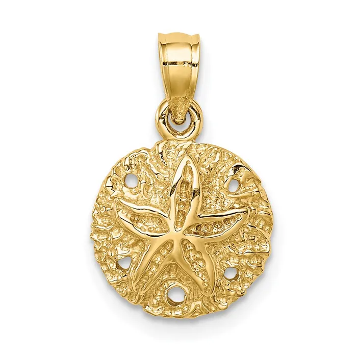 14k Yellow Gold Polished Sand Dollar Pendant Goldia PreStyled Sets