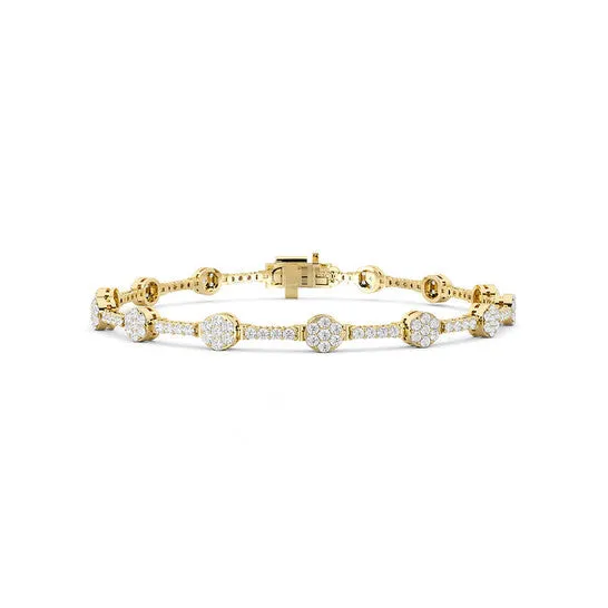 Bracelets JMS always Original GROWN GORGEOUS BEAUTIFUL BRACELET 14KY 2 CTW CERTIFIED F VS2