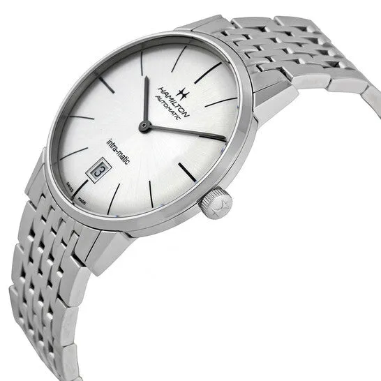 Bracelets JMS always Original Hamilton IntraMatic Silver Dial Stainless Steel Mens Watch H38455151