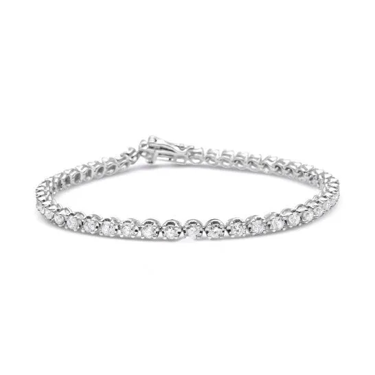 Bracelets JMS always Original Haus of Brilliance 14K White Gold 50 Cttw Diamond Classic Tennis Bracelet for Women HI Color SI1SI2 Clarity 7 Inches
