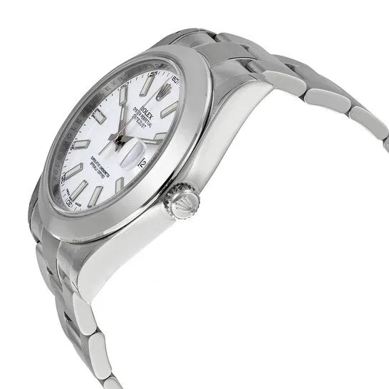 Bracelets JMS always Original Rolex Datejust II White Dial Stainless Steel Oyster Bracelet Automatic Mens Watch 116300WSO Bracelets JMS always Original Rolex Datejust II White Dial Stainless Steel Oyster Bracelet Automatic Mens Watch 116300WSO
