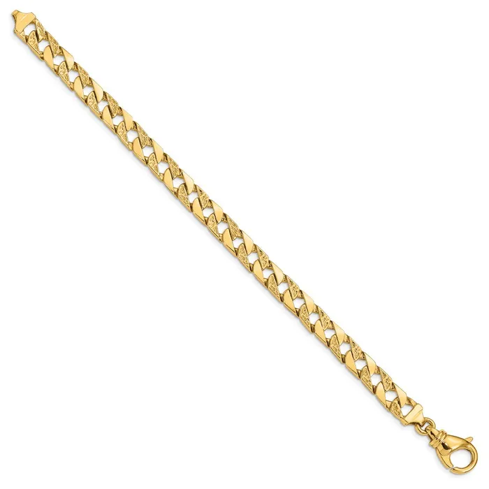 Bracelets Solid 14K Yellow Gold 8 inch 75mm Hand Polished Fancy Link with Fancy Lobster Clasp Bracelet MDS Bracelets Solid 14K Yellow Gold 8 inch 75mm Hand Polished Fancy Link with Fancy Lobster Clasp Bracelet MDS