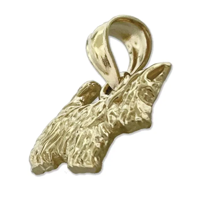 Charm Necklaces Goldia 14K Gold Aberdeen Terrier Charm