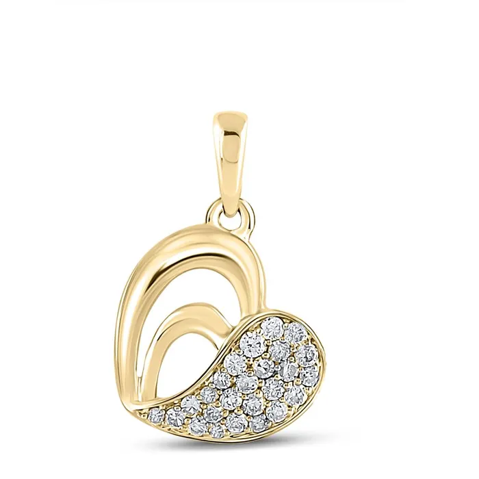 gndatlanta 18CTWDiamond HEART PENDANT Necklaces
