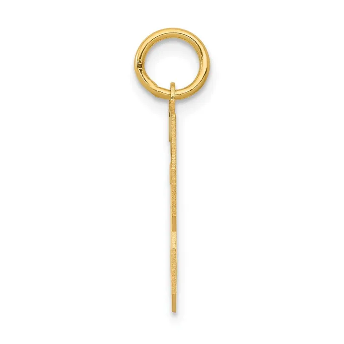 Goldia Charm Necklaces 14k Yellow Gold Small Polished Number 33 Charm
