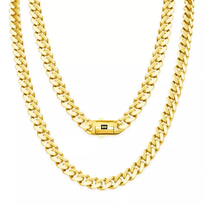 Goldiacom Necklaces 10K Yellow Gold Miami Cuban 75mm Royal Monaco Curb Link Chain Necklace 18 30 Goldiacom Necklaces 10K Yellow Gold Miami Cuban 75mm Royal Monaco Curb Link Chain Necklace 18 30