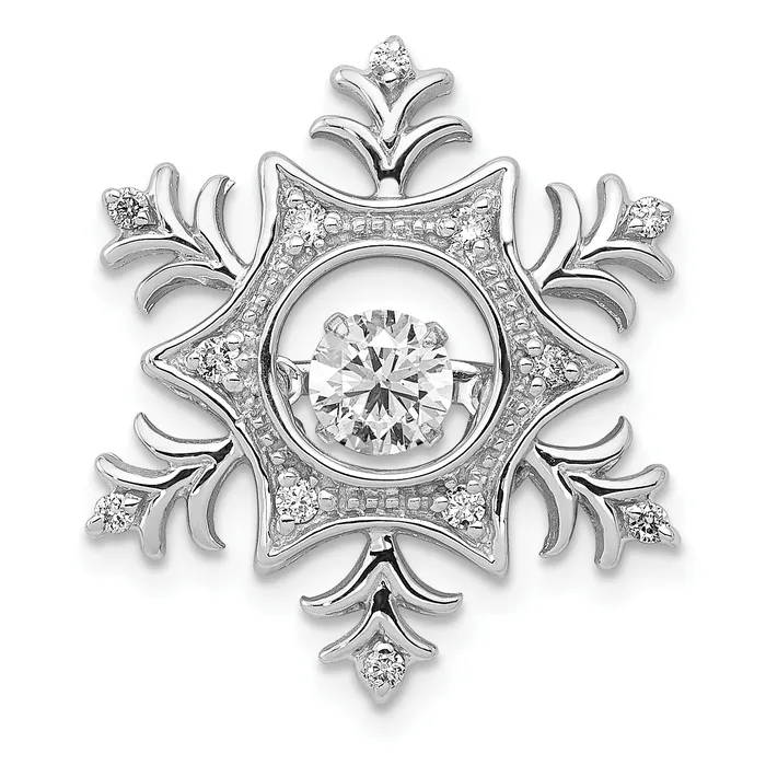 Goldia Necklaces 14k White Gold 38 Ct Lab Grown Diamond VSSI G Vibrant Snowflake Chain Slide Pendant Goldia Necklaces 14k White Gold 38 Ct Lab Grown Diamond VSSI G Vibrant Snowflake Chain Slide Pendant