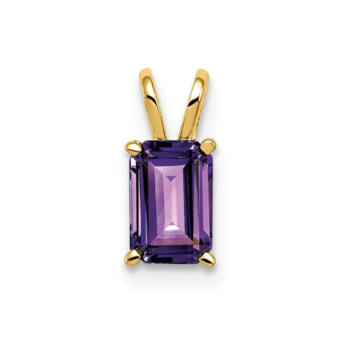 Goldia PreStyled Sets 14k Yellow Gold Amethyst Pendant