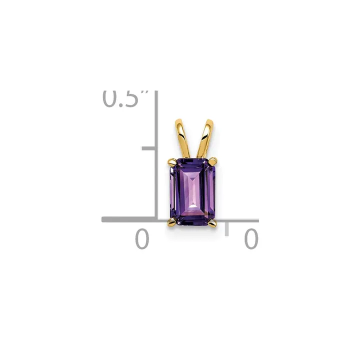 Goldia PreStyled Sets 14k Yellow Gold Amethyst Pendant