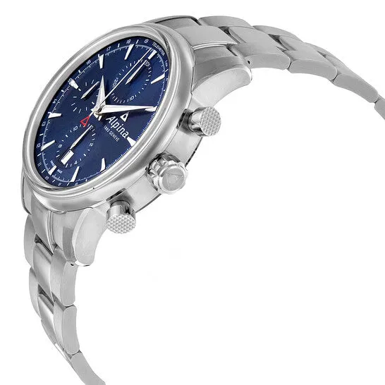 JMS always Bracelets Original Alpina Chronograph Sunray Navy Dial Stainless Steel Mens Watch AL750N4E6B JMS always Bracelets Original Alpina Chronograph Sunray Navy Dial Stainless Steel Mens Watch AL750N4E6B