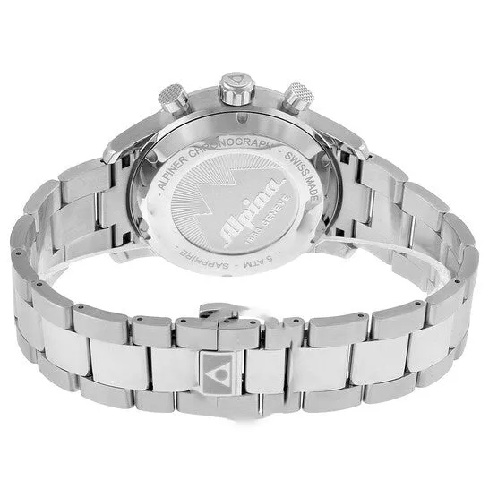 JMS always Bracelets Original Alpina Chronograph Sunray Navy Dial Stainless Steel Mens Watch AL750N4E6B JMS always Bracelets Original Alpina Chronograph Sunray Navy Dial Stainless Steel Mens Watch AL750N4E6B
