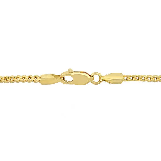 JMS always Necklaces Original AMOUR 23mm Franco Link Necklace In 10K Yellow Gold 18 In JMS always Necklaces Original AMOUR 23mm Franco Link Necklace In 10K Yellow Gold 18 In
