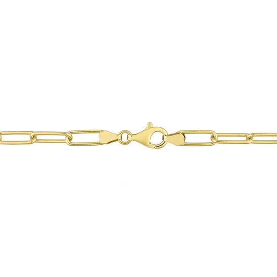 JMS always Necklaces Original AMOUR 5mm Paperclip Chain Necklace In Yellow Plated Sterling Silver 32 In JMS always Necklaces Original AMOUR 5mm Paperclip Chain Necklace In Yellow Plated Sterling Silver 32 In