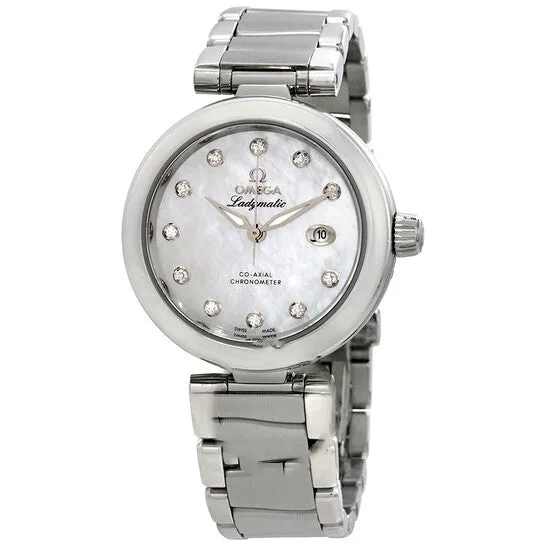 JMS always Necklaces Original Omega DeVille Mother of Pearl Diamond Dial Stainless Steel Ladies Watch 42530342055002 JMS always Necklaces Original Omega DeVille Mother of Pearl Diamond Dial Stainless Steel Ladies Watch 42530342055002