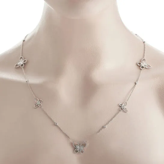 JMS always Original LB Exclusive 18K White Gold 50ct Diamond Long Butterfly Necklace Necklaces JMS always Original LB Exclusive 18K White Gold 50ct Diamond Long Butterfly Necklace Necklaces