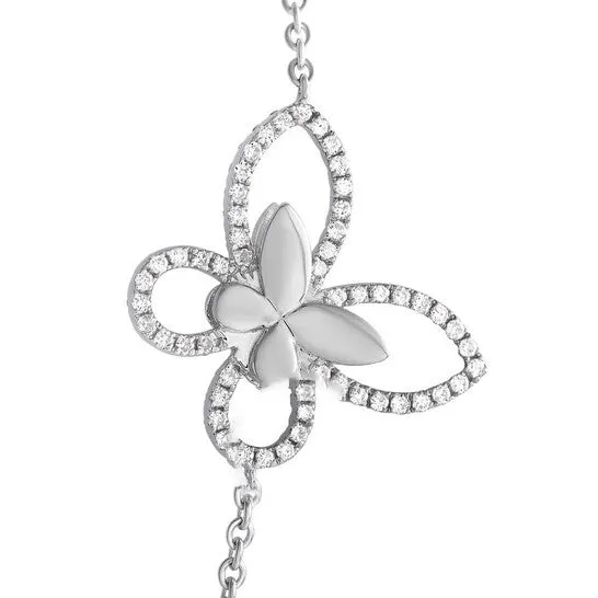 JMS always Original LB Exclusive 18K White Gold 50ct Diamond Long Butterfly Necklace Necklaces JMS always Original LB Exclusive 18K White Gold 50ct Diamond Long Butterfly Necklace Necklaces
