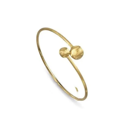 JMS always Original Marco Bicego 18K Africa Collection Yellow Gold Small Bead Kissing Bangle Sb44 Y 02 PreStyled Sets JMS always Original Marco Bicego 18K Africa Collection Yellow Gold Small Bead Kissing Bangle Sb44 Y 02 PreStyled Sets