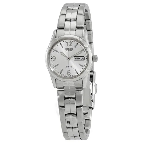JMS always Watches Original Citizen Quartz Silver Dial Ladies Watch EQ054057A JMS always Watches Original Citizen Quartz Silver Dial Ladies Watch EQ054057A