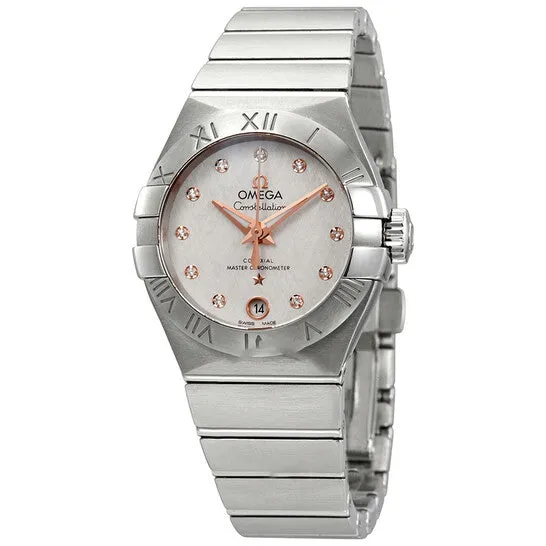 JMS always Watches Original Omega Constellation Automatic Diamond Silver Dial Ladies Watch 12710272052001 JMS always Watches Original Omega Constellation Automatic Diamond Silver Dial Ladies Watch 12710272052001