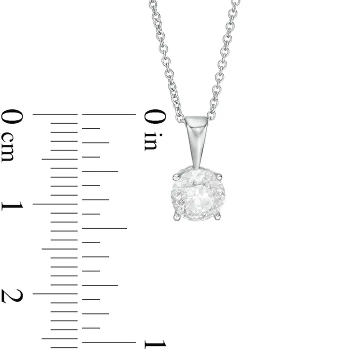 Necklaces Goldia 125 CT Natural Clarity Enhanced Solitaire Pendant in 10K White Gold II3 Necklaces Goldia 125 CT Natural Clarity Enhanced Solitaire Pendant in 10K White Gold II3