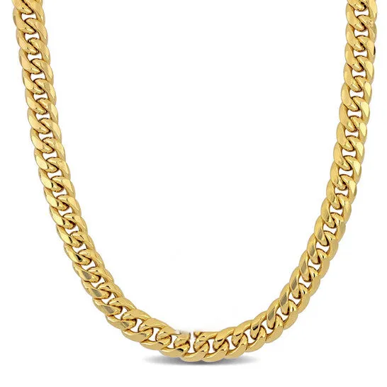 Necklaces Original AMOUR 925mm Miami Cuban Link Chain Necklace In 10K Yellow Gold 16 In JMS always Necklaces Original AMOUR 925mm Miami Cuban Link Chain Necklace In 10K Yellow Gold 16 In JMS always