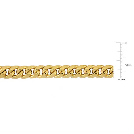 Necklaces Original AMOUR 925mm Miami Cuban Link Chain Necklace In 10K Yellow Gold 16 In JMS always
