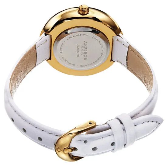 Original Akribos XXIV Quartz Diamond Gold Dial Ladies Watch AK1067YG JMS always Watches Original Akribos XXIV Quartz Diamond Gold Dial Ladies Watch AK1067YG JMS always Watches