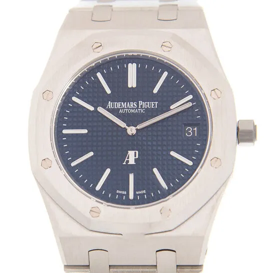Original Audemars Piguet Royal Oak Automatic Blue Dial Stainless Steel Mens Watch 15202STOO1240ST01 JMS always Bracelets