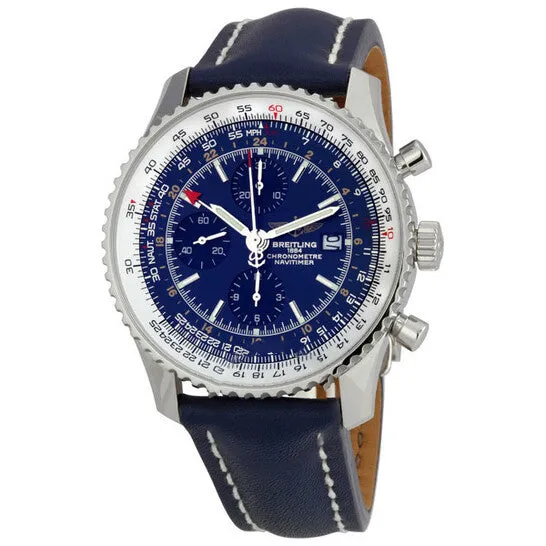 Original Breitling Navitimer World Blue Dial Strap Watch A2432212C561BLLD JMS always Watches Original Breitling Navitimer World Blue Dial Strap Watch A2432212C561BLLD JMS always Watches