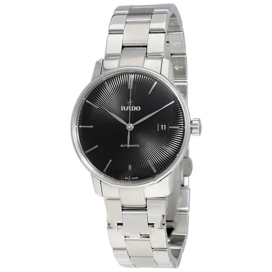 Original Rado Coupole Classic Automatic Black Dial Stainless Steel Unisex Watch R22860153 JMS always Bracelets