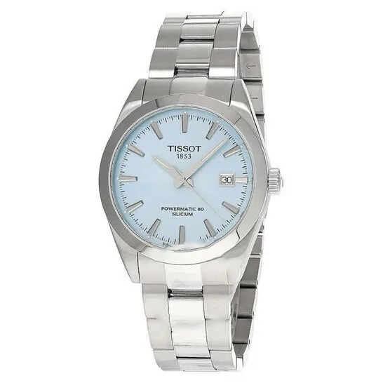 Original Tissot Gentleman Powermatic 80 Automatic Ice Blue Dial Watch T1274071135100 JMS always Watches Original Tissot Gentleman Powermatic 80 Automatic Ice Blue Dial Watch T1274071135100 JMS always Watches