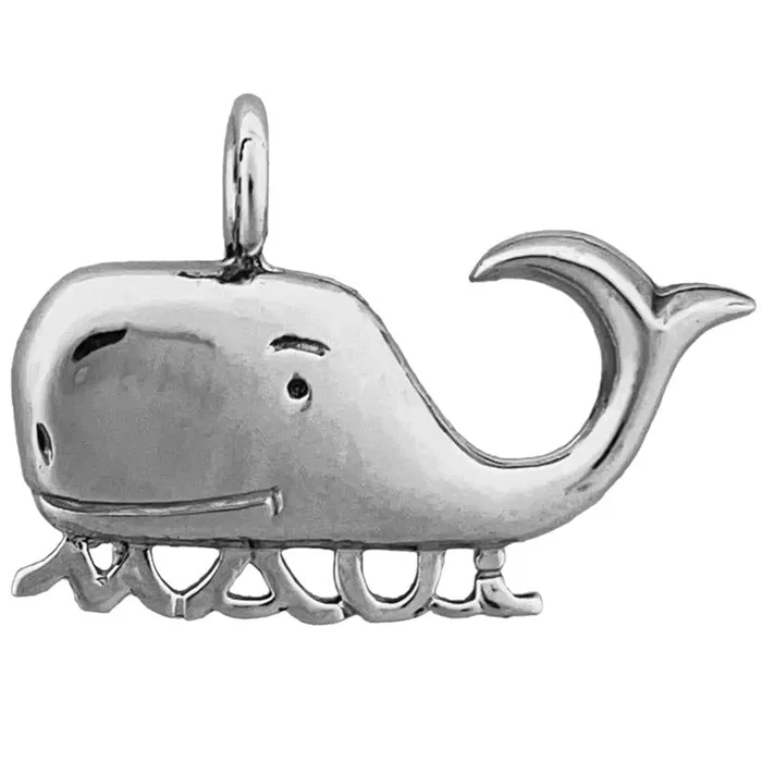 PreStyled Sets 14K Gold Maui Whale Slide Pendant Goldia