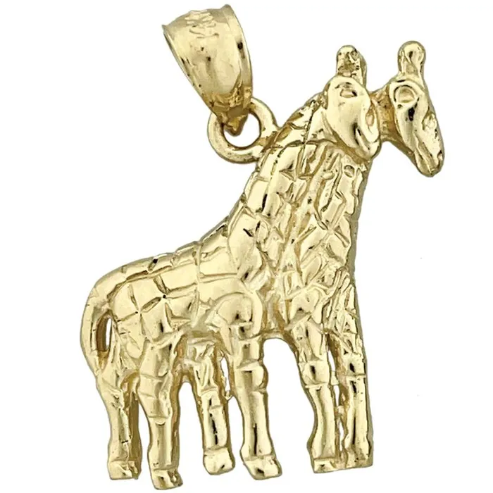 PreStyled Sets 14K Gold Two Giraffes Pendant Goldia