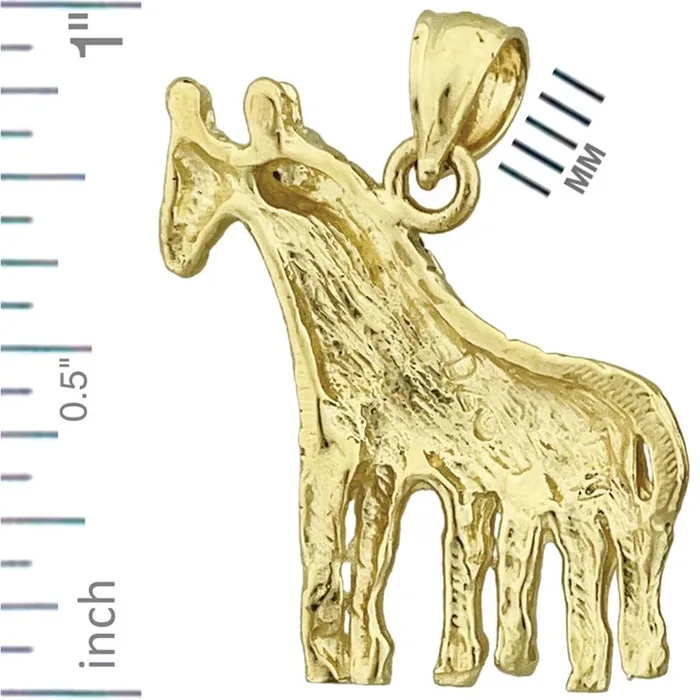 PreStyled Sets 14K Gold Two Giraffes Pendant Goldia