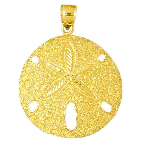 PreStyled Sets Goldia 14K Gold Sand Dollar Pendant