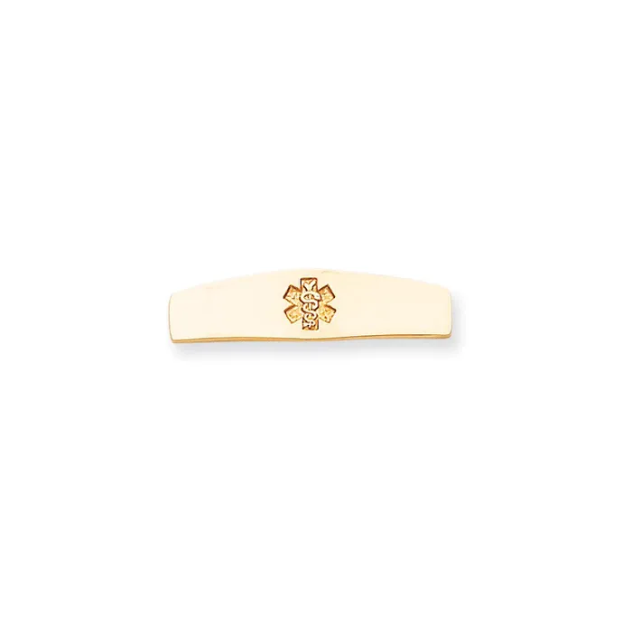 PreStyled Sets Goldia 14k Yellow Gold Nonenameled Medical Jewelry Plate PreStyled Sets Goldia 14k Yellow Gold Nonenameled Medical Jewelry Plate