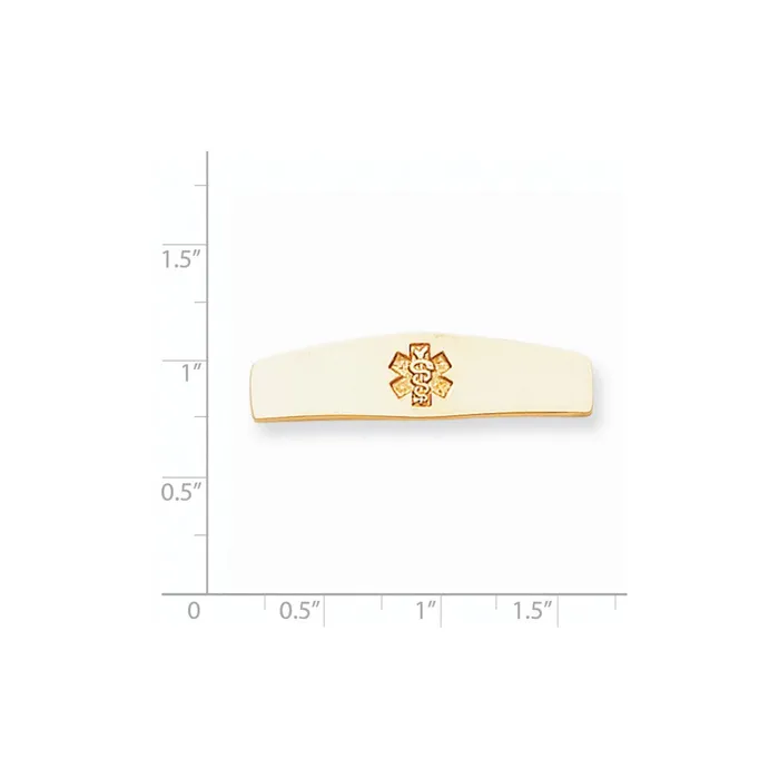 PreStyled Sets Goldia 14k Yellow Gold Nonenameled Medical Jewelry Plate