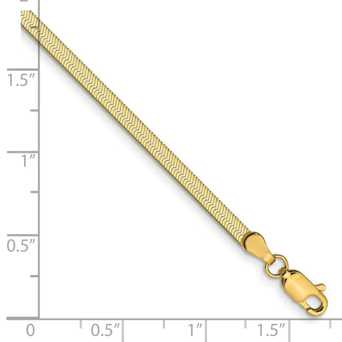 PreStyled Sets MDS 14K Yellow Gold 25mm Silky Herringbone Chain nan PreStyled Sets MDS 14K Yellow Gold 25mm Silky Herringbone Chain nan