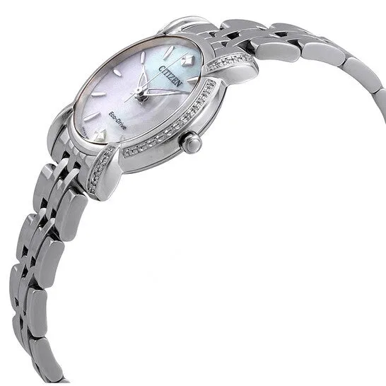 Watches JMS always Original Citizen Jolie EcoDrive Diamond Mother of Pearl Dial Ladies Watch EM069050D Watches JMS always Original Citizen Jolie EcoDrive Diamond Mother of Pearl Dial Ladies Watch EM069050D