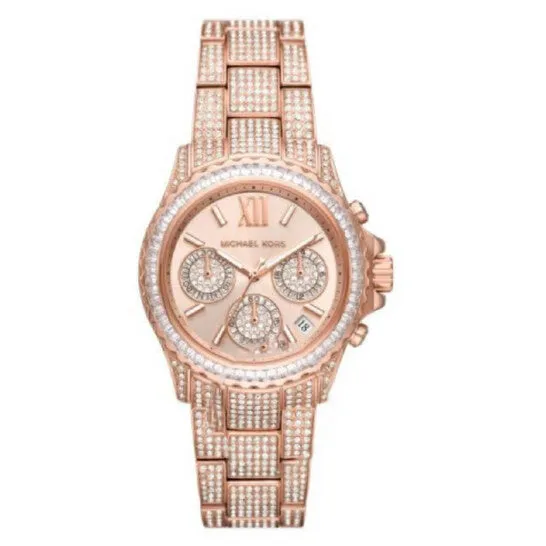 Watches JMS always Original Michael Kors Everest Chronograph Quartz Crystal Rose Gold Dial Ladies Watch MK7235 Watches JMS always Original Michael Kors Everest Chronograph Quartz Crystal Rose Gold Dial Ladies Watch MK7235