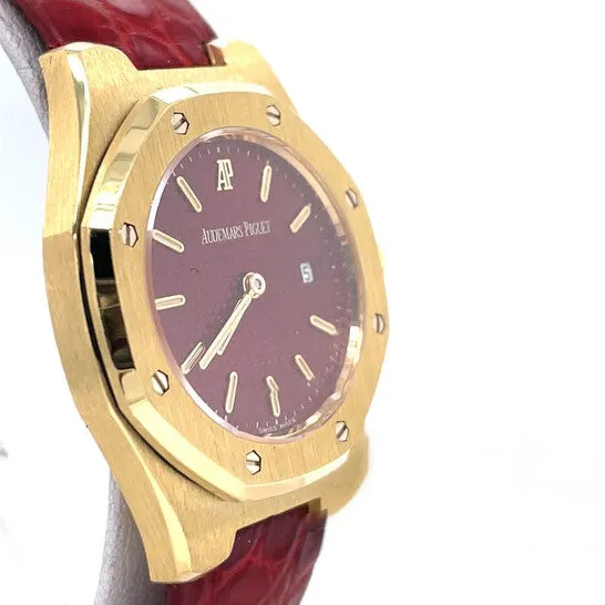 Watches JMS always Original Preowned Audemars Piguet Royal Oak Lady Quartz Red Dial Ladies Watch 77151ST Watches JMS always Original Preowned Audemars Piguet Royal Oak Lady Quartz Red Dial Ladies Watch 77151ST