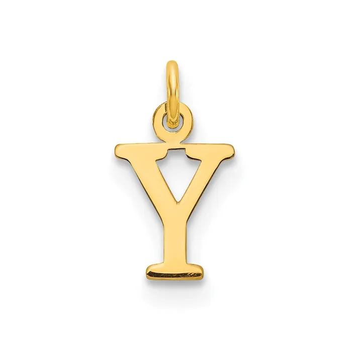 10k Yellow Gold Cutout Letter Y Initial Charm TreasureFineJewelers Charm Necklaces 10k Yellow Gold Cutout Letter Y Initial Charm TreasureFineJewelers Charm Necklaces